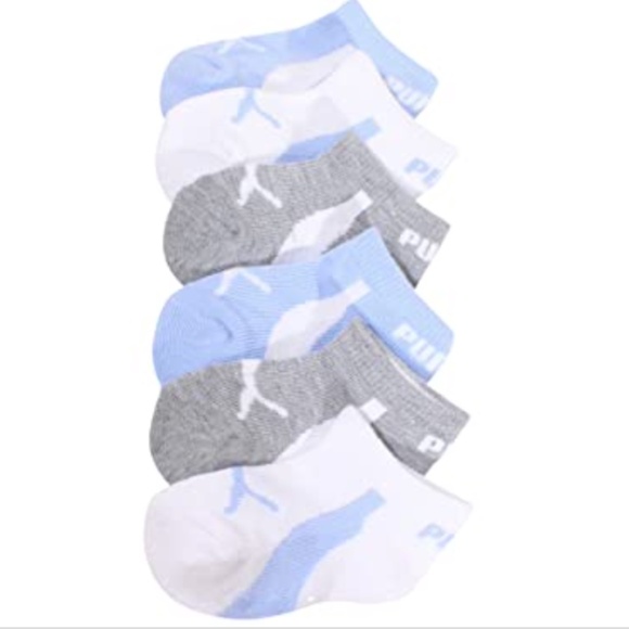 PUMA: Infant Boy's Low Cut Socks 6-Pairs Cushioned - 12-24M - Picture 1 of 1